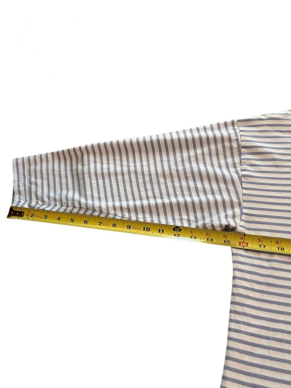 AYR The French Fry Shirt Striped Size Large Periwinkle Blue 100% Cotton - Picture 13 of 14
